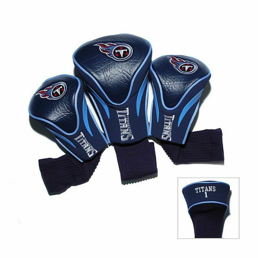Team Golf NFL Tennessee Titans Contour Golf Club Headcovers 3-Pack