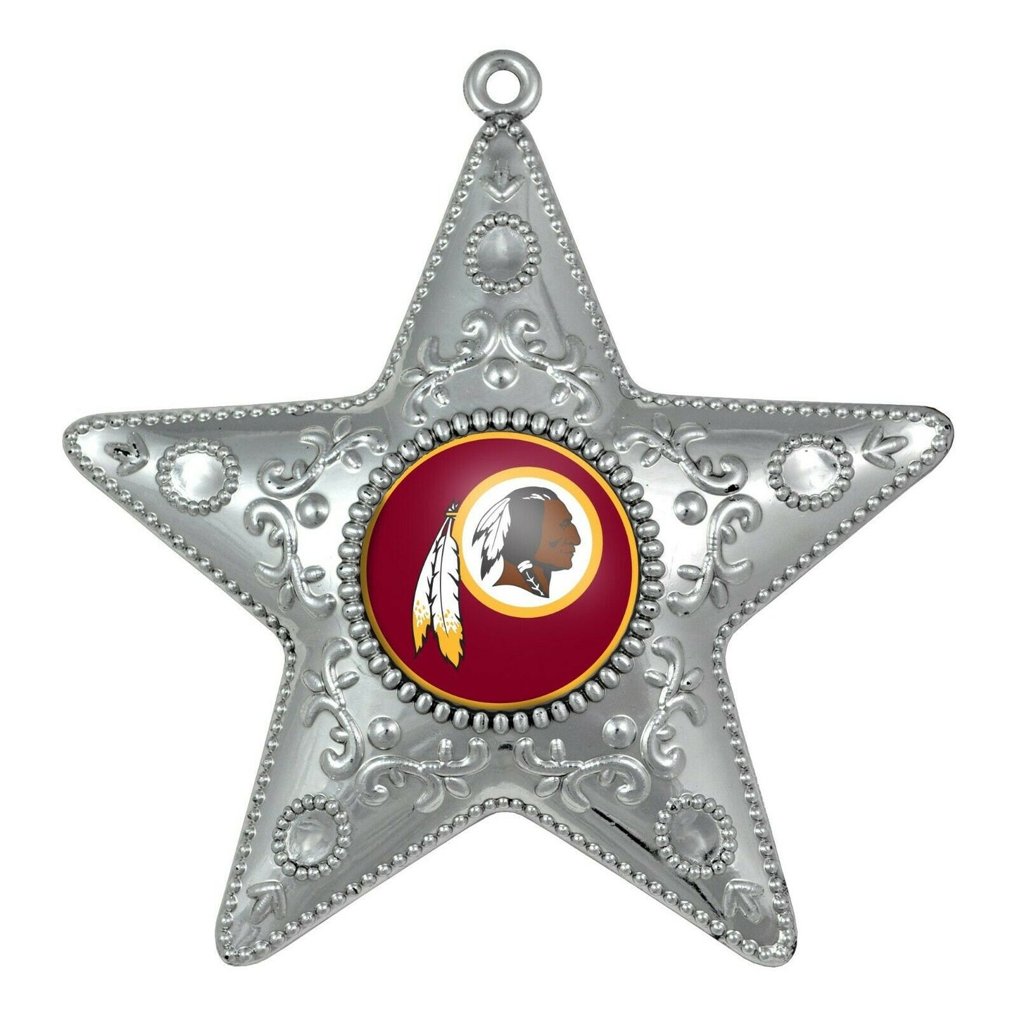 Topperscot NFL Washington Redskins Silver Star Ornament