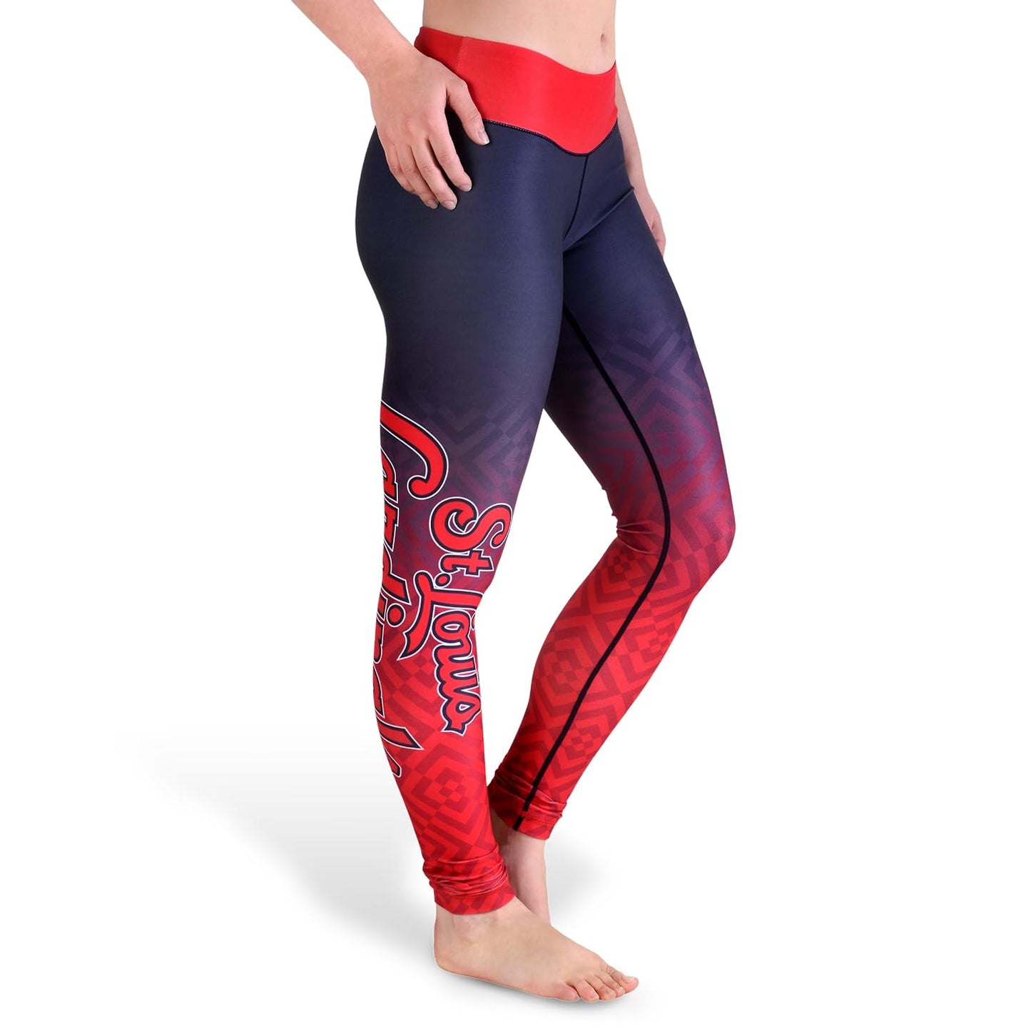 FOCO MLB St. Louis Cardinals Gradient Print Leggings - Large