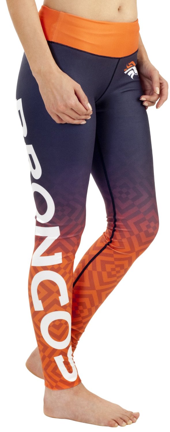 FOCO NFL Licensed Denver Broncos Gradient Print Leggings Women's Medium