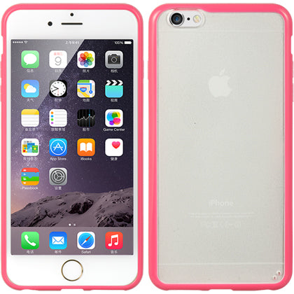 GSA Bumper Candy Case For iPhone 6 Plus/6s Plus - Clear/Hot Pink