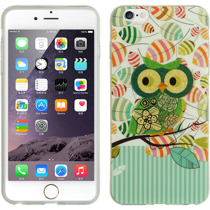 GSA Glitter Owl Green Candy Case For iPhone 6 and 6s (4.7")