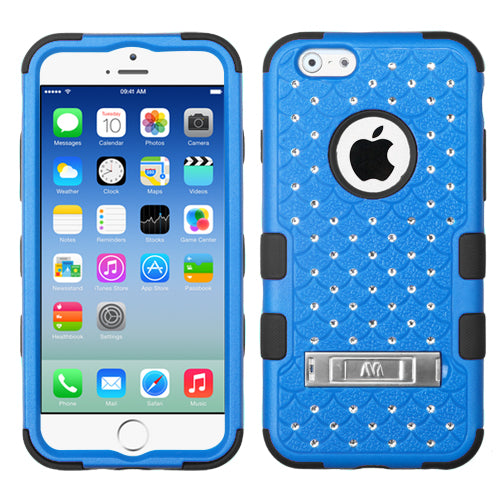 MyBat TUFF Studded Bling Hybrid Case For iPhone 6 and 6s (4.7") - Blue/Black