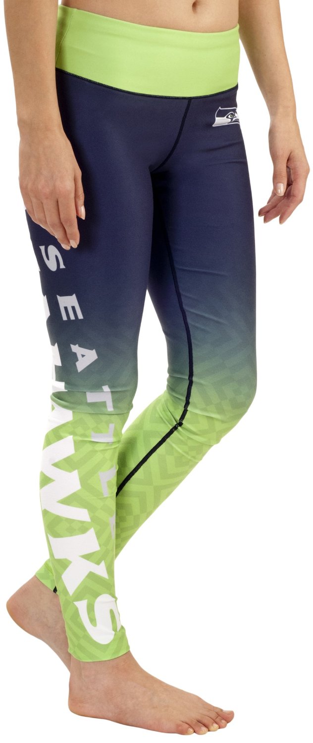 FOCO NFL Seattle Seahawks Gradient Print Leggings Women's Large