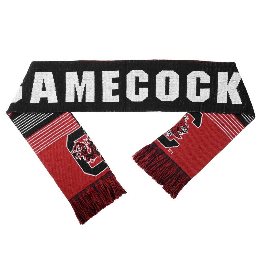 FOCO NCAA South Carolina Gamecock Reversible Split Logo Scarf