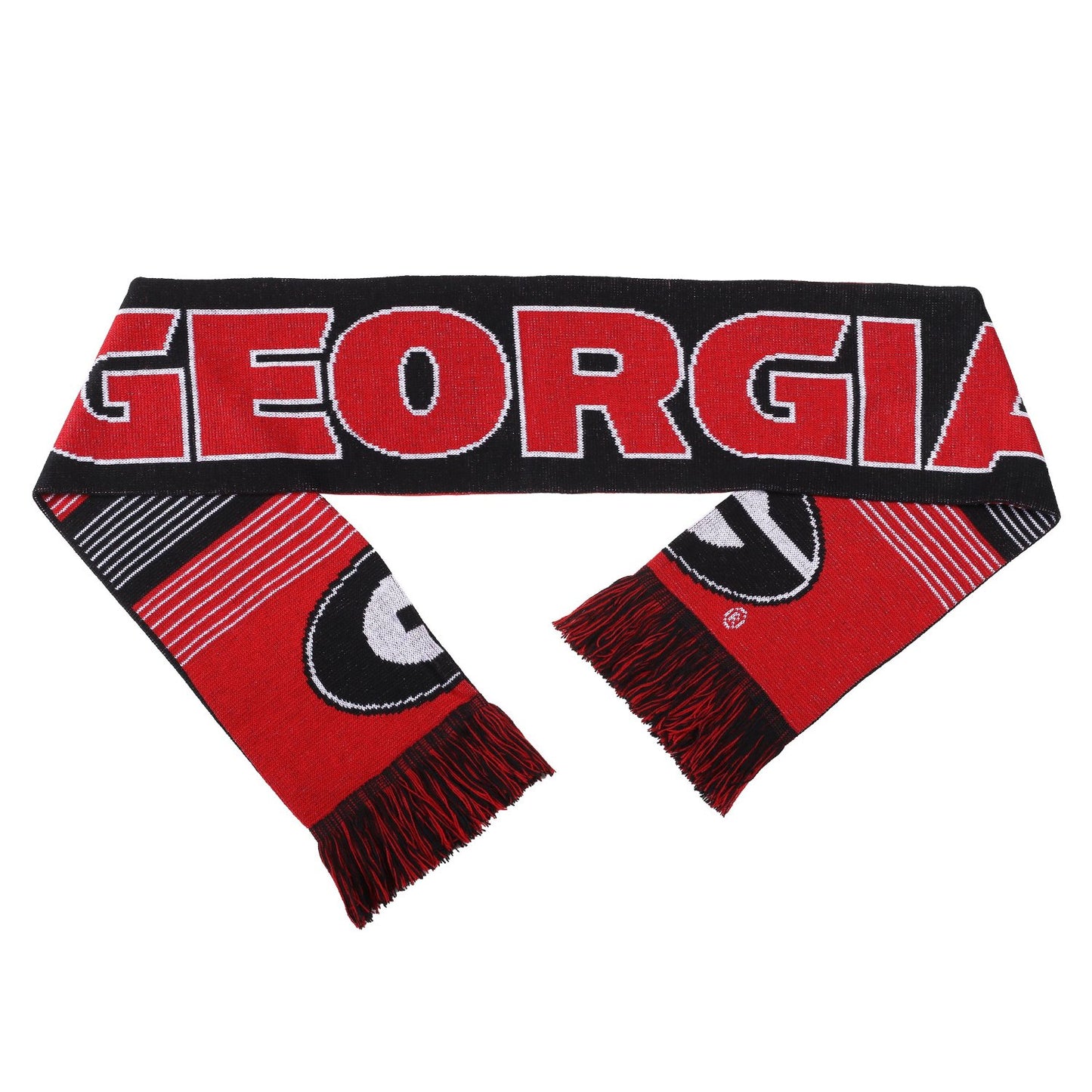 FOCO NCAA Georgia Bulldogs Reversible Split Logo Scarf 66"