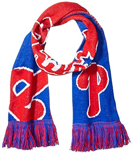 FOCO MLB Licensed Philadelphia Phillies Reversible Split Logo Scarf