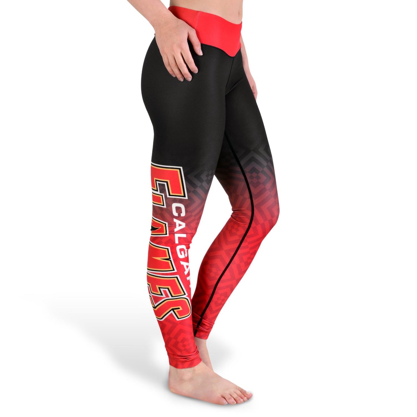FOCO NHL Calgary Flames Gradient Print Leggings Women's Small