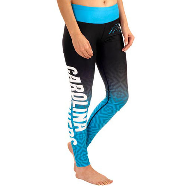 FOCO NFL Carolina Panthers Gradient Print Leggings Women's Small