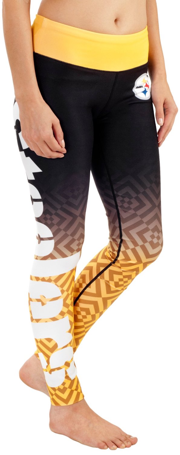 FOCO NFL Pittsburgh Steelers Gradient Print Leggings Women's Small