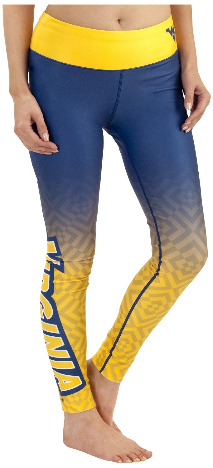FOCO NCAA West Virginia Mountaineers Gradient Print Leggings Women's Extra Small