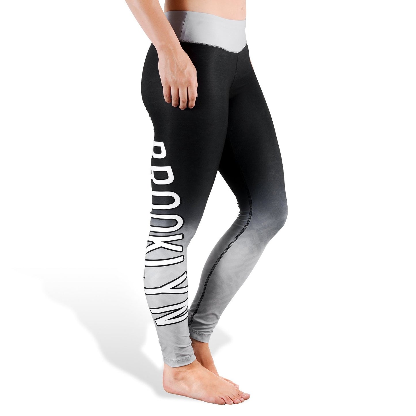FOCO NBA Brooklyn Nets Gradient Print Leggings Women's Small