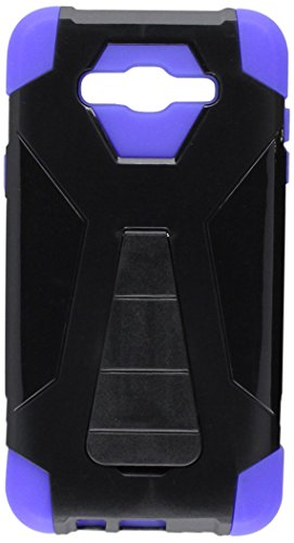GSA Hexagon Hybrid Case For Samsung Galaxy J7 (2015) - Black/Blue