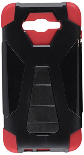GSA Hybrid Kickstand Case For Samsung Galaxy J7(2015), J700 Black Red