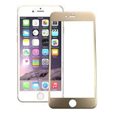 GSA Tempered Glass For iPhone 6 + & 6S + (plus, 5.5") Gold Boarder