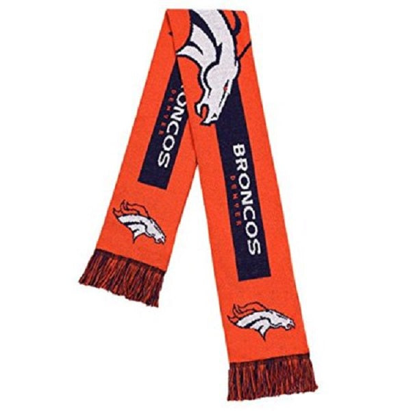 FOCO NFL Denver Broncos Big Logo Scarf Reversible One (66")