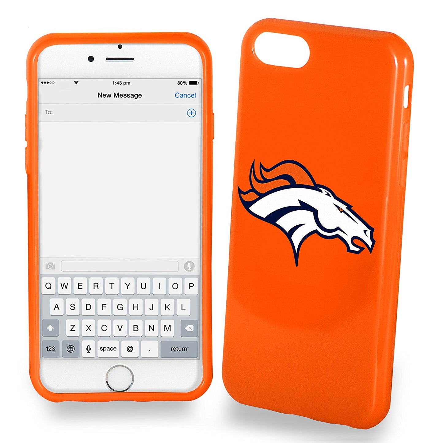 FOCO NFL Denver Broncos Soft Case iPhone SE (2022), (2020), 8, 7 (4.7")