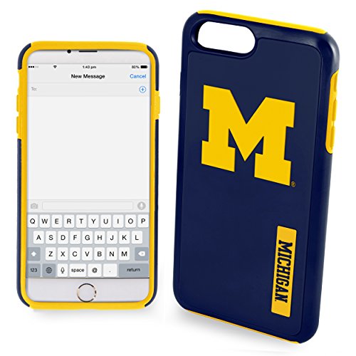 FOCO NCAA Michigan Wolverines Hybrid case iPhone 8+, 7+, 6S+, 6+ (5.5")