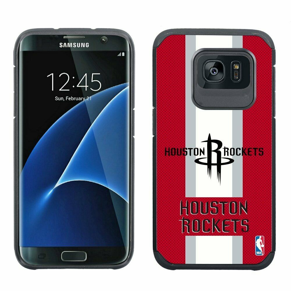 HOOT NBA Licensed Houston Rockets Textured Case for Samsung Galaxy S7 Edge