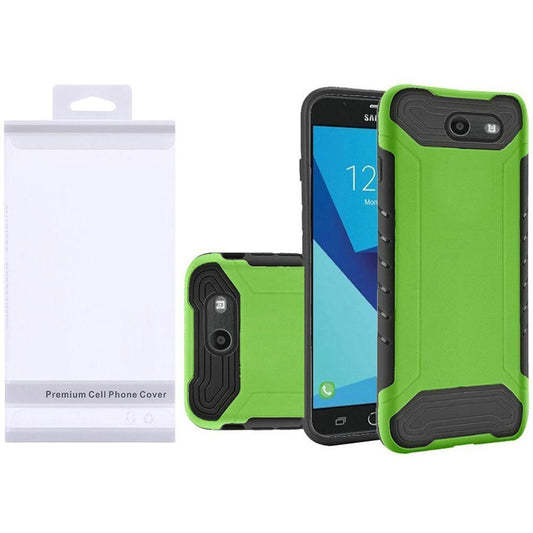 GSA Hybrid Case For Samsung Galaxy J7 (2016, 17), J727, Neon Green