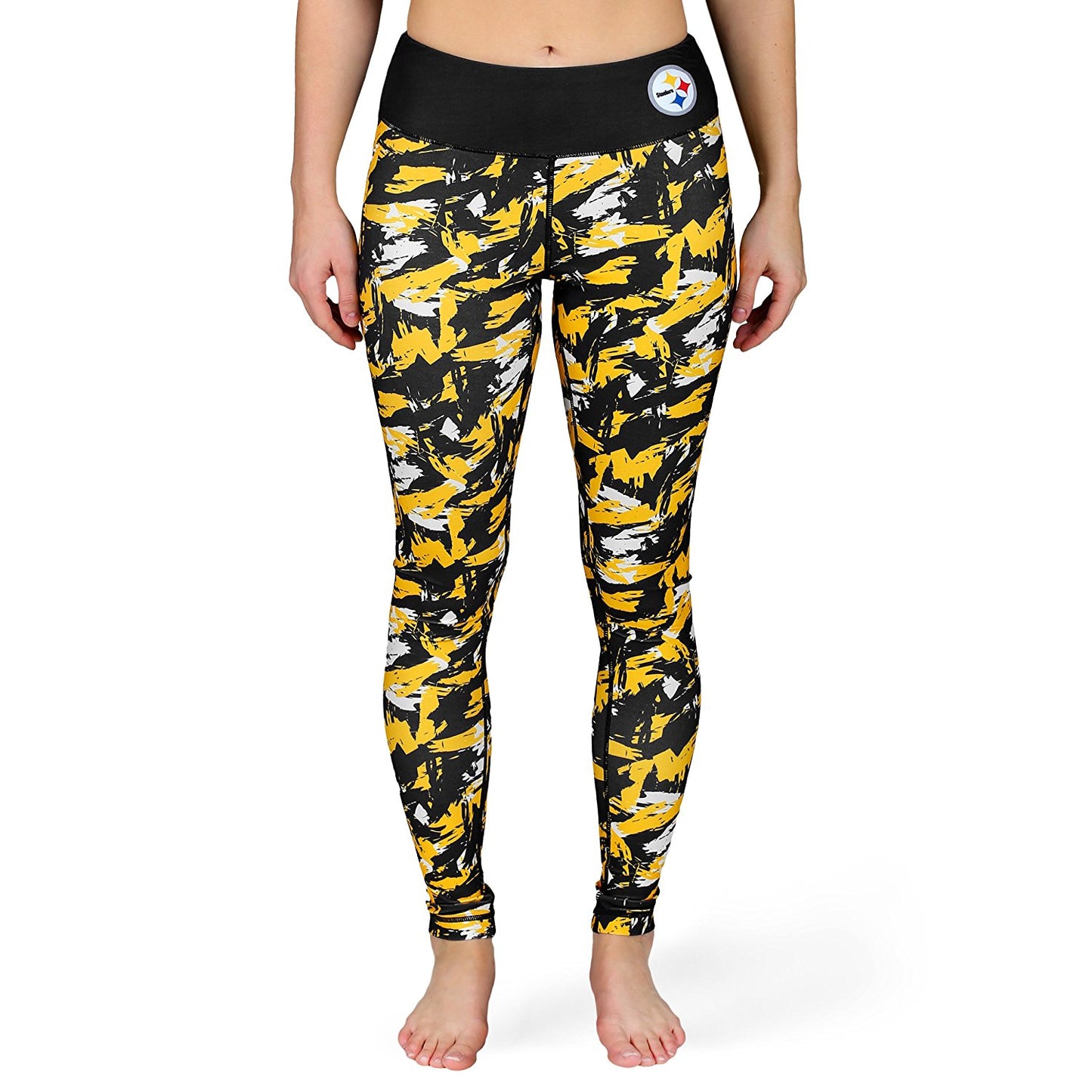 FOCO NFL Pittsburgh Steelers Women's Camo Repeat Print Leggings - Small