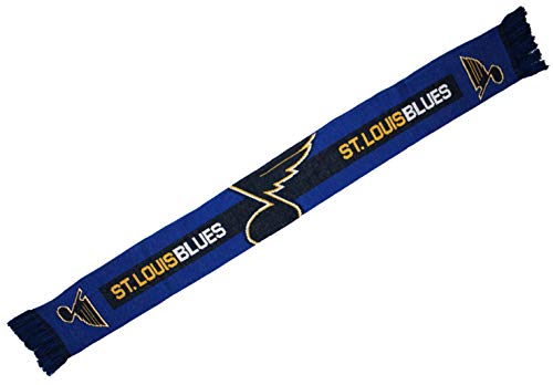 FOCO NHL Licensed St. Louis Blues Reversible Big Logo Scarf (66")