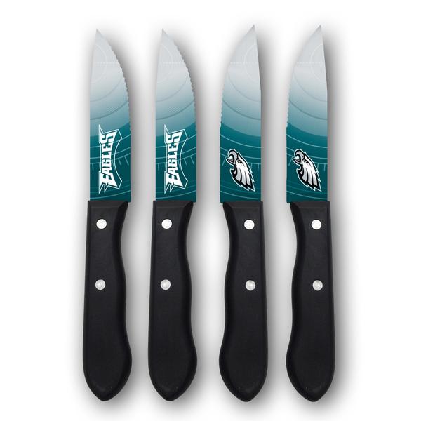 Sports Vault NFL Philadelphia Eagles Logo Steak Knife Set of Four