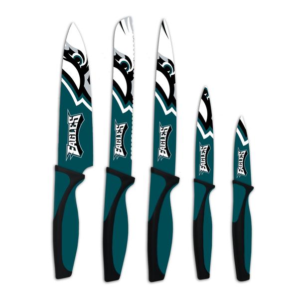 Sports Vault NFL Philadelphia Eagles Logo Kitchen Knives Set of 5
