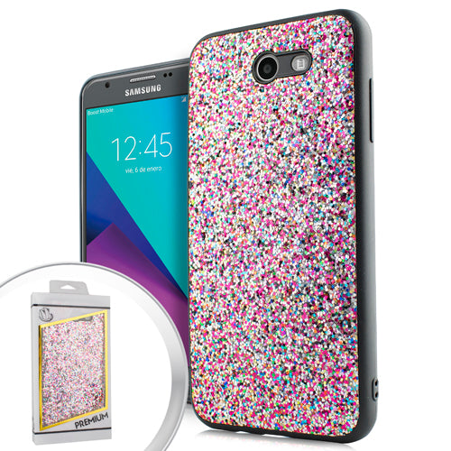 GSA Chunky Glitter Candy Case For Samsung Galaxy J7 (2017), J7 Prime & J727 Colorful