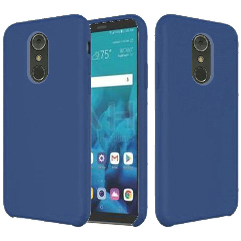 HRW Soft Silicone Protective Case for LG Stylo 4 & Stylo 4 Plus Blue Cobalt