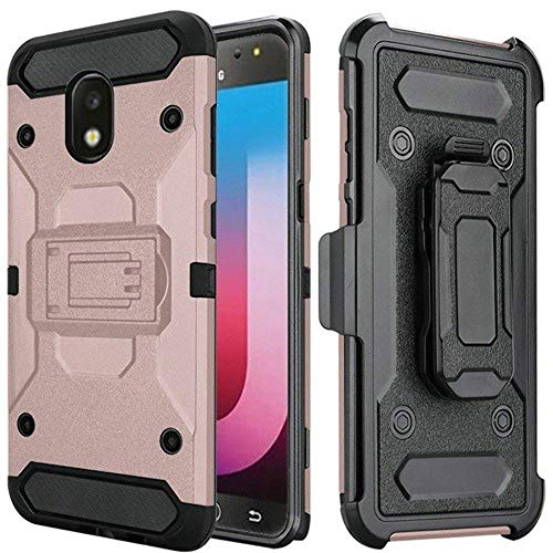 GSA Rugged Hybrid Holster For Samsung Galaxy J7 2018, J737 Rose Gold