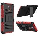 GSA Hybrid Red Holster For Samsung Galaxy J7(2018), J737 Black Red