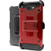 GSA Hybrid Case Holster For Samsung Galaxy J7 2017, J727 Red