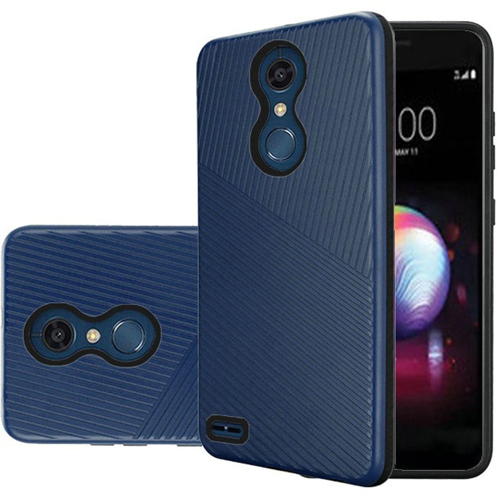 GSA Textured Embossed TPU Hybrid Case For LG K30 LG K10 (2018) Blue