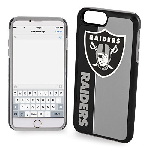 FOCO NFL Las Vegas Raiders Hybrid Case for iPhone SE (2022, 20), 8, 7, 6S, 6 (4.7")