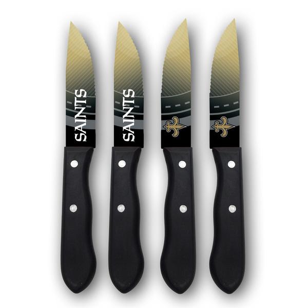 Sports Vault NFL New Orleans Saints Steak Knives Set of Four