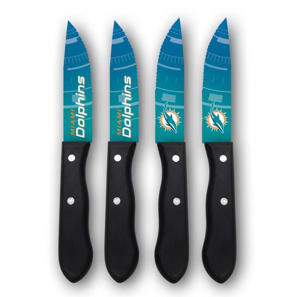 Sports Vault NFL Miami Dolphins Steak Knives Set of Four