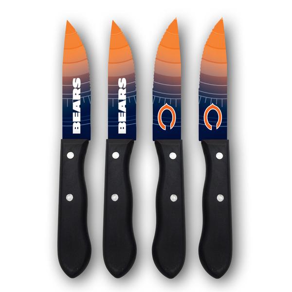 Sports Vault NFL Chicago Bears Steak Knives Set of Four