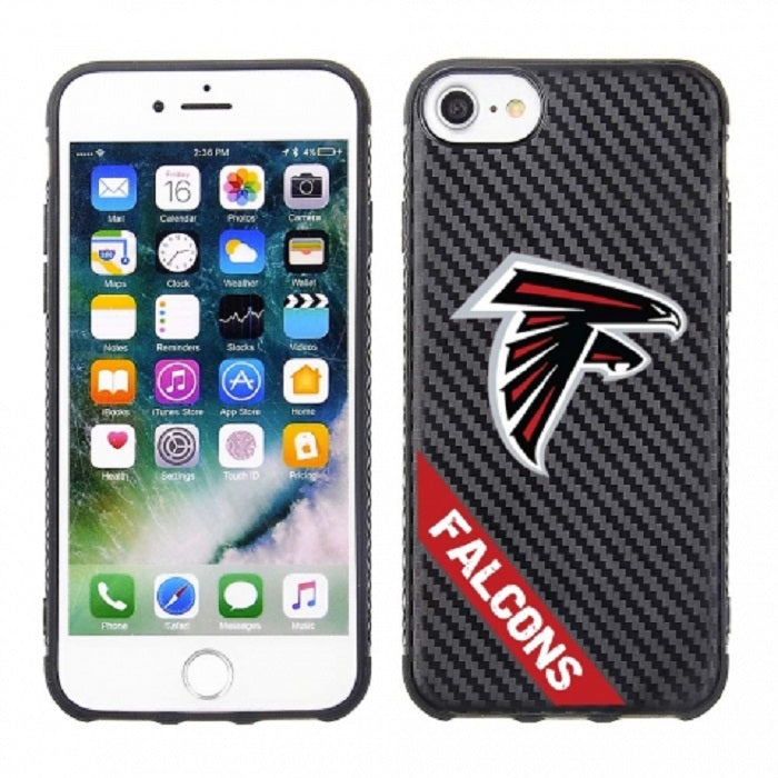 PBG NFL Atlanta Falcons Carbon Case for iPhone SE (2020), (22), 8, 7, 6 & 6S (4.7")
