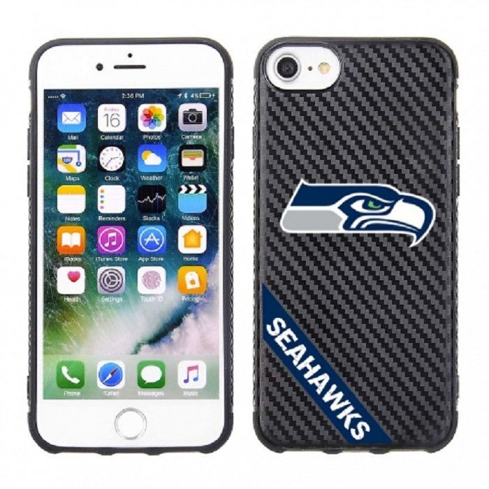 PBG NFL Seattle Seahawks Carbon Case for iPhone SE (2020-22), 8, 7, 6 & 6S (4.7")
