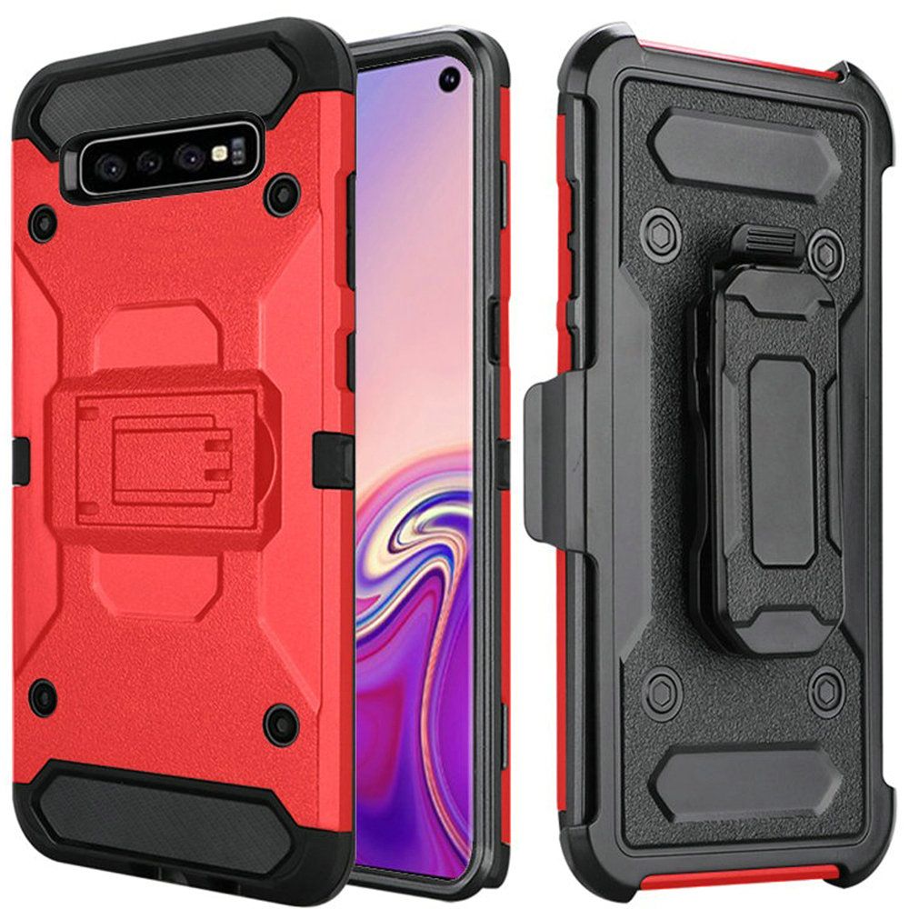 GSA Tec Holster Case w/Kickstand for Samsung Galaxy S10e (5.8") - Red