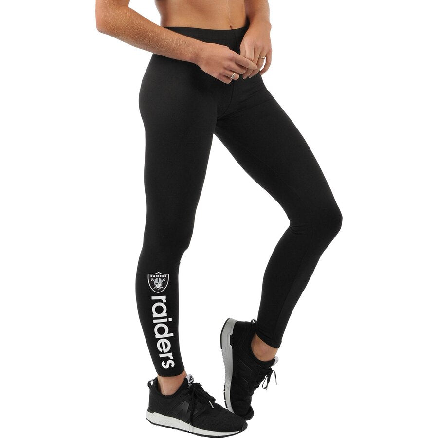 G-lll NFL Las Vegas Raiders Black Leggings with Team Name/Logo Small
