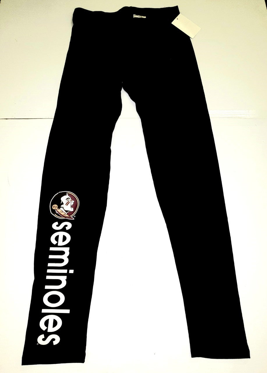 G-lll NCAA Florida St. Seminoles Black Leggings with School Name/Logo Medium