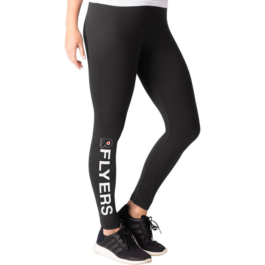 G-lll NHL Philadelphia Flyers Black Leggings with Team Name/Logo Small