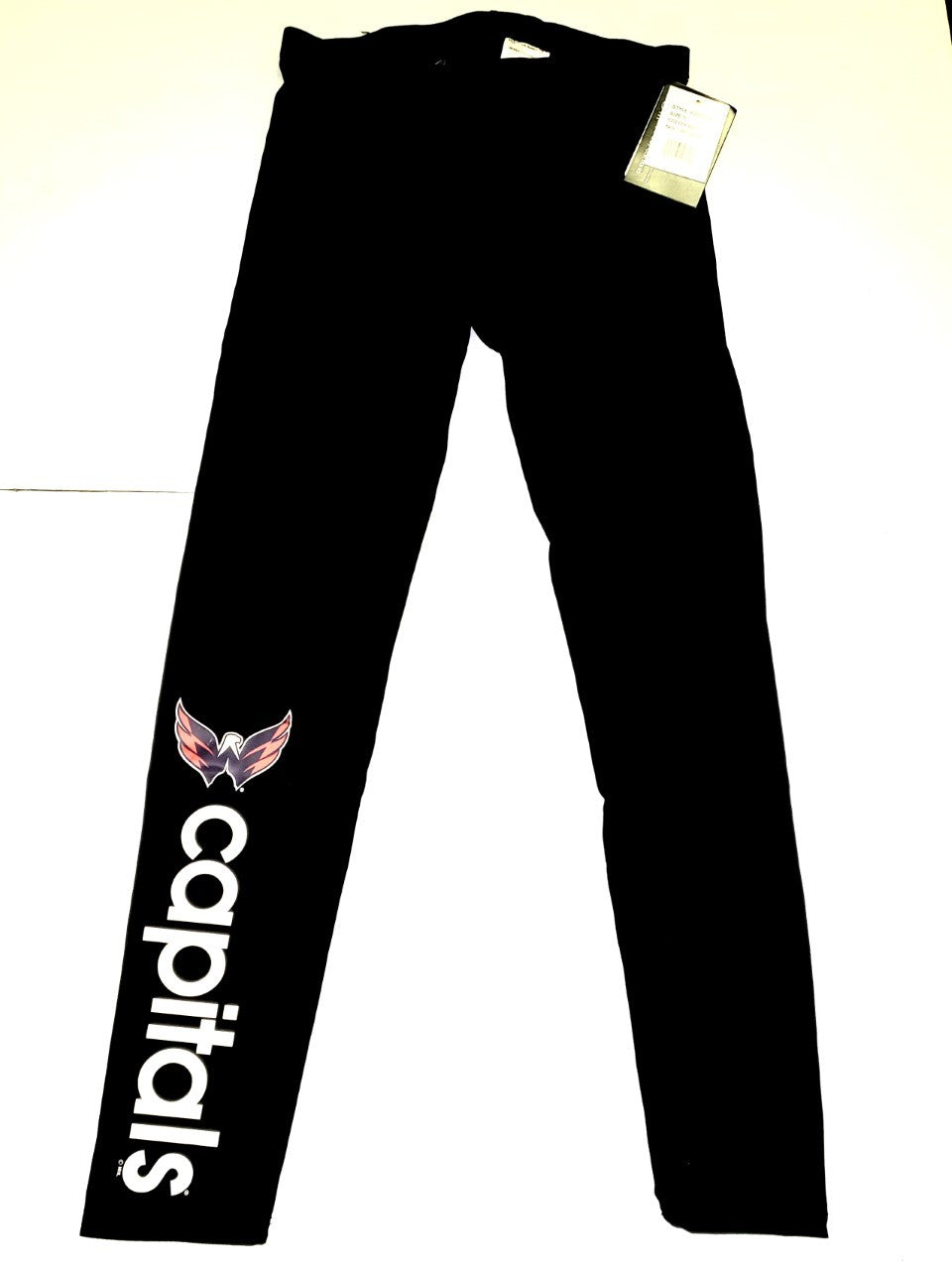 G-lll NHL Washington Capitals Black Leggings with Team Name/Logo Large