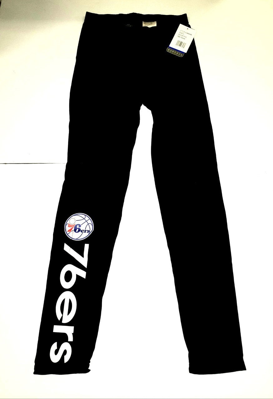 G-lll NBA Philadelphia 76ers Black Leggings with Team Name/Logo X-Large