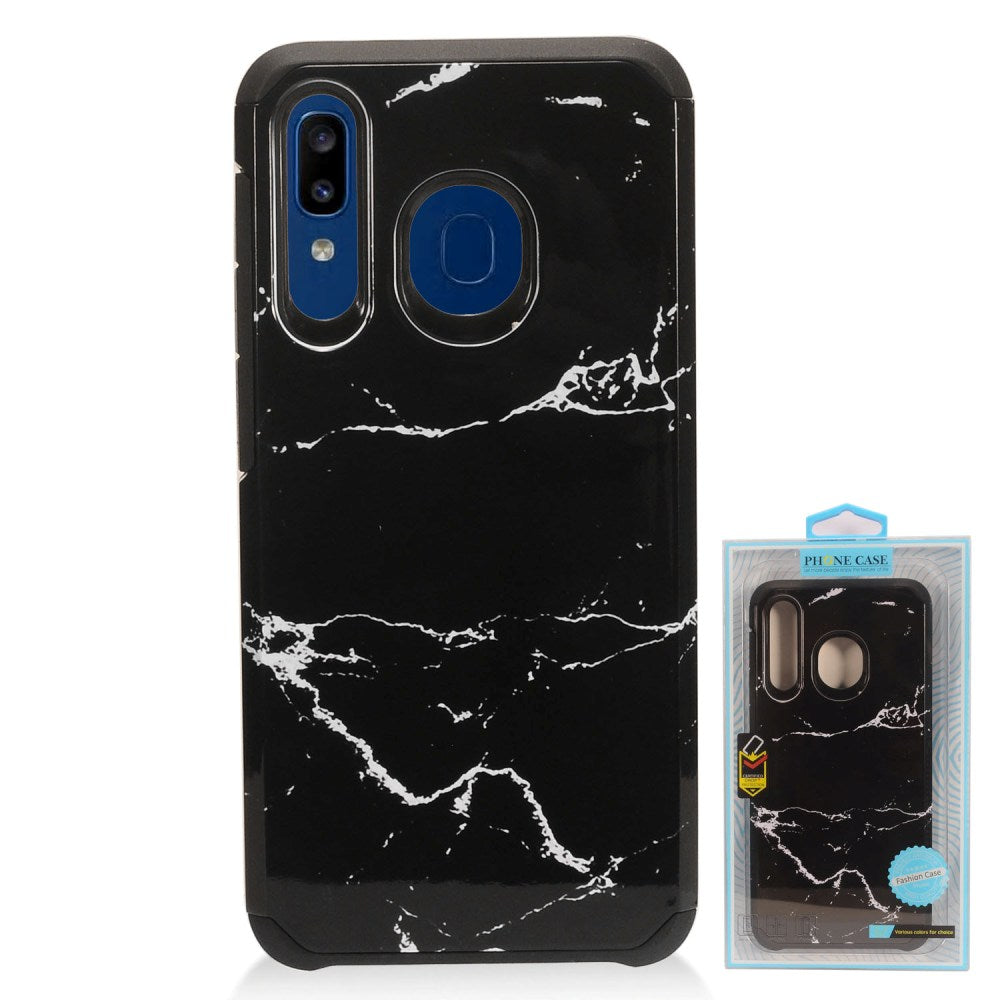 GSA Astronoot Marble Image Case for Samsung Galaxy A20/A50 - Black