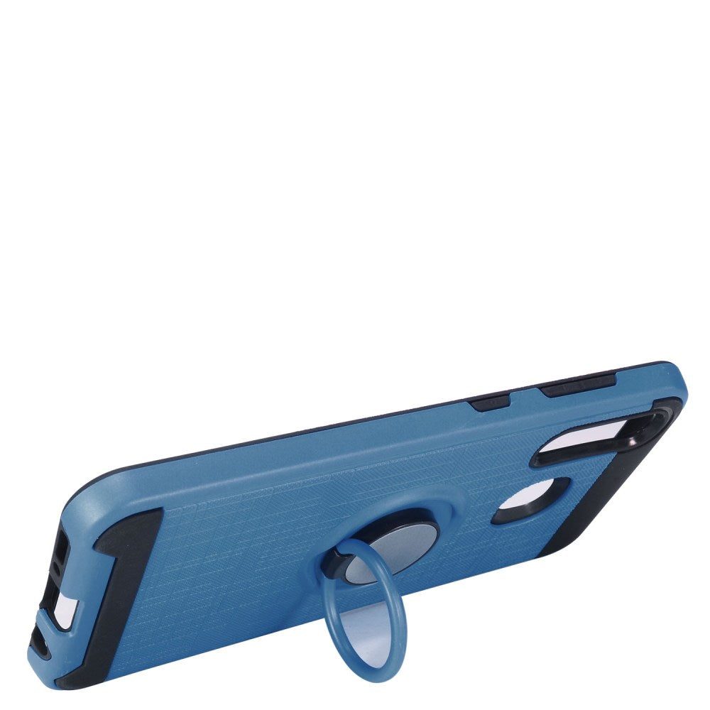 GSA Brushed Case w/Ring Stand for Samsung A20/A50 - Blue/Black