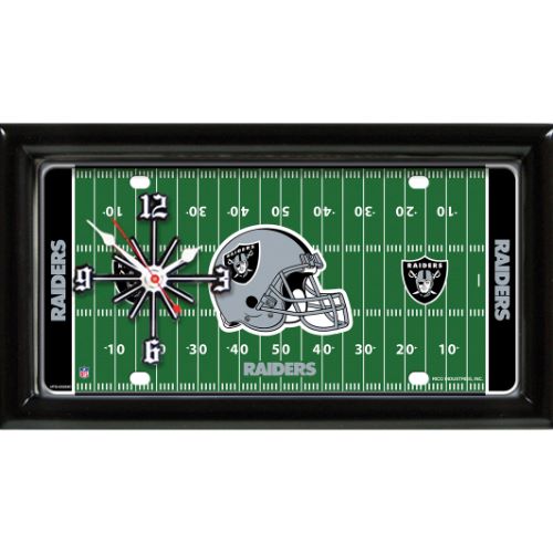 GTEI NFL Las Vegas Raiders Field Wall/Desk Clock for Home OR Office