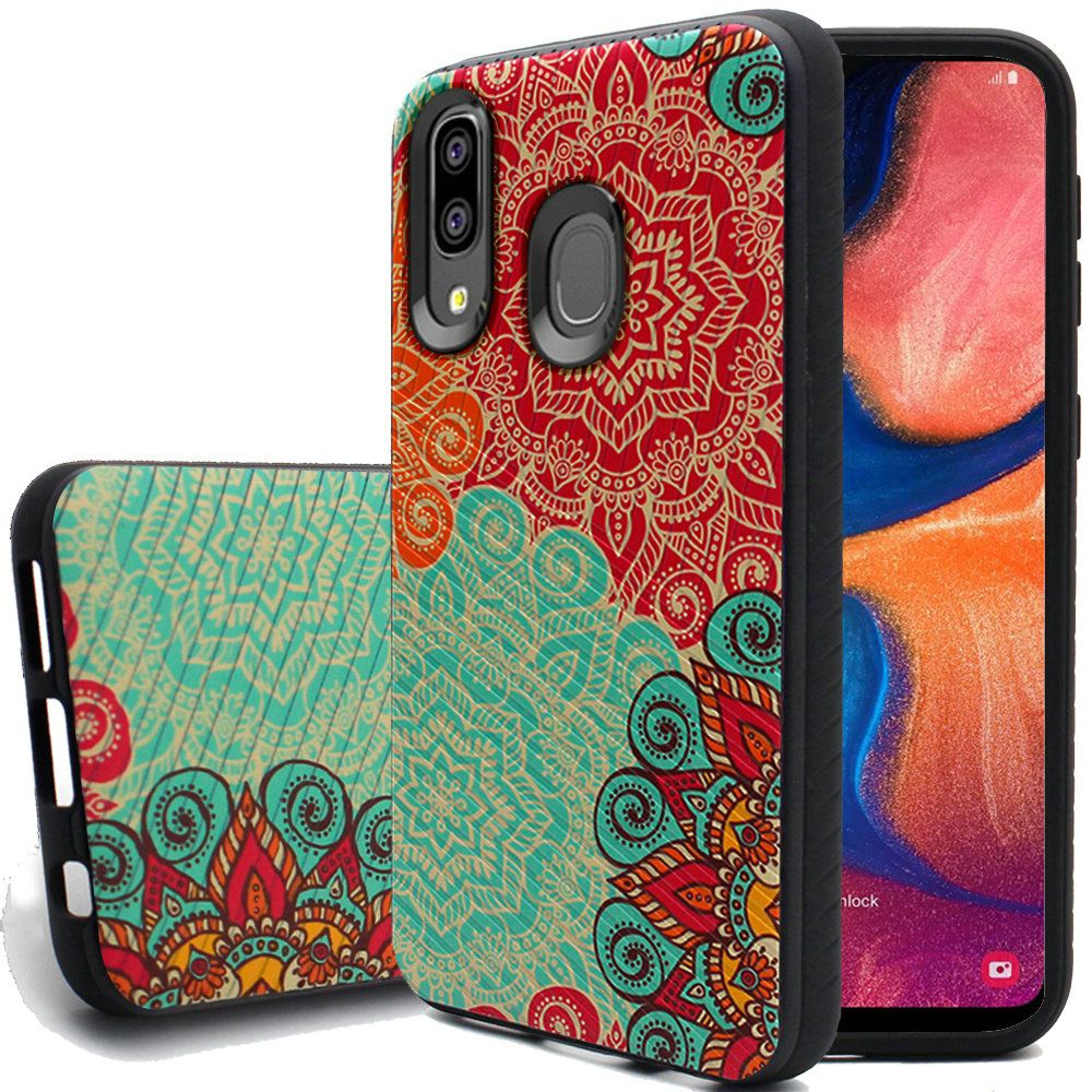 GSA Textured Embossed Lines Case for Samsung Galaxy A20/A50 - Mandalas